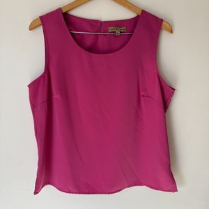 Vintage Silky Fuschia Pink Tank Top